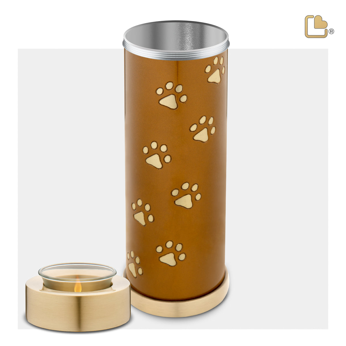 Tealight Pet Bronze Tall Urn