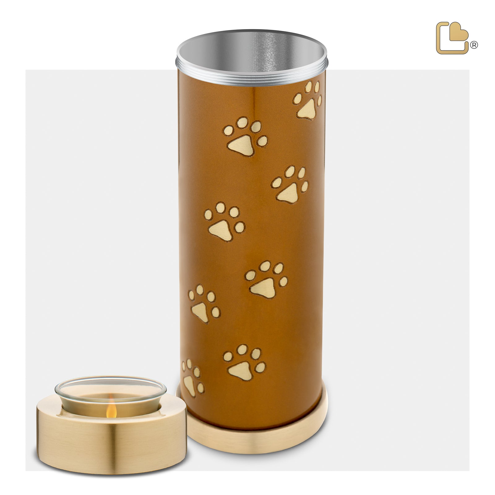 Tealight Pet Bronze Tall Urn