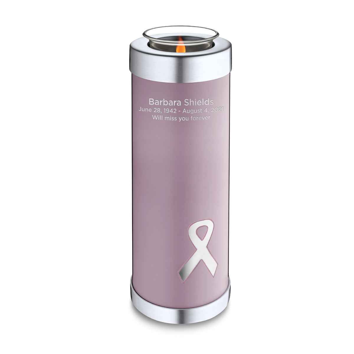 Tealight Tall Awareness Pink