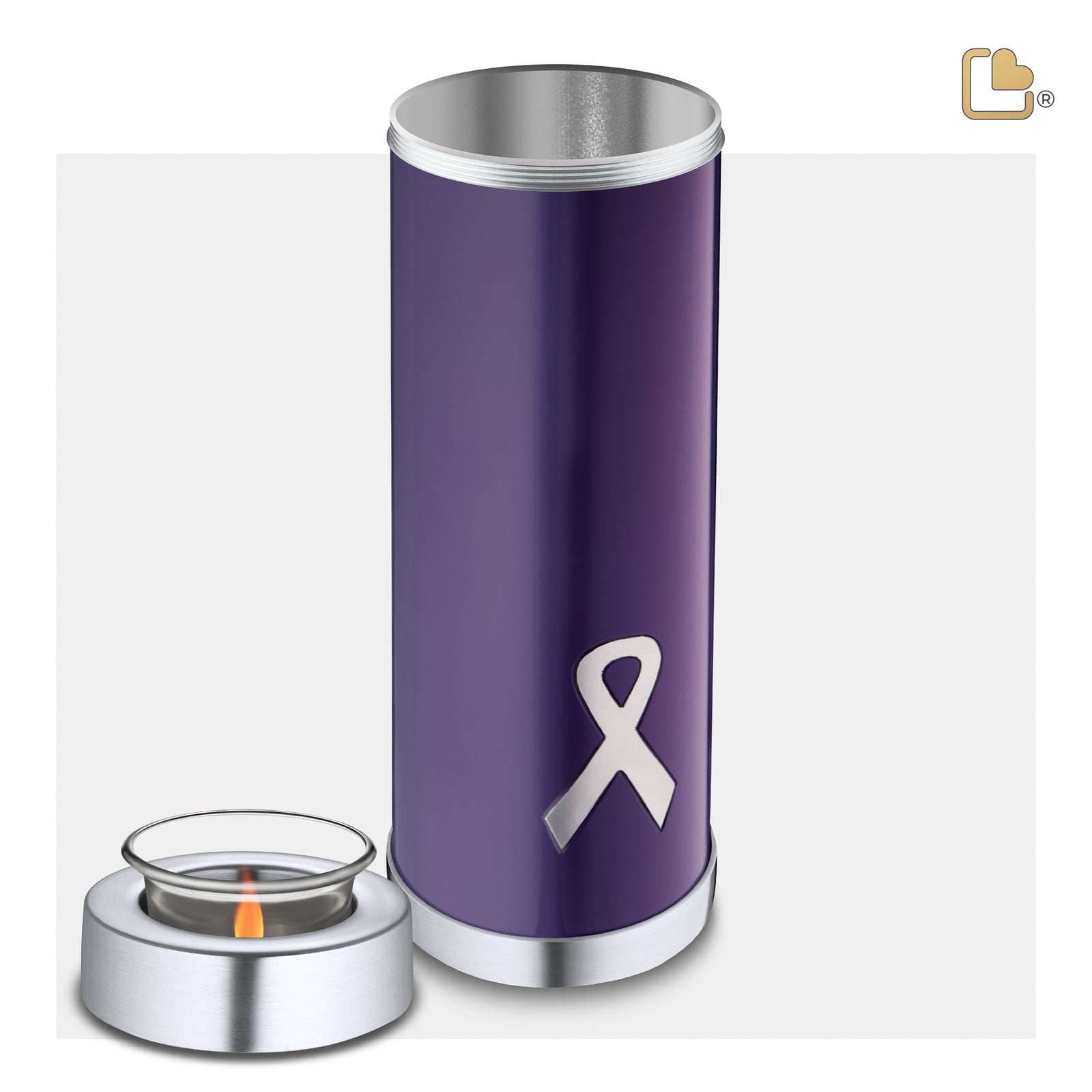 Tealight Tall Awareness Purple