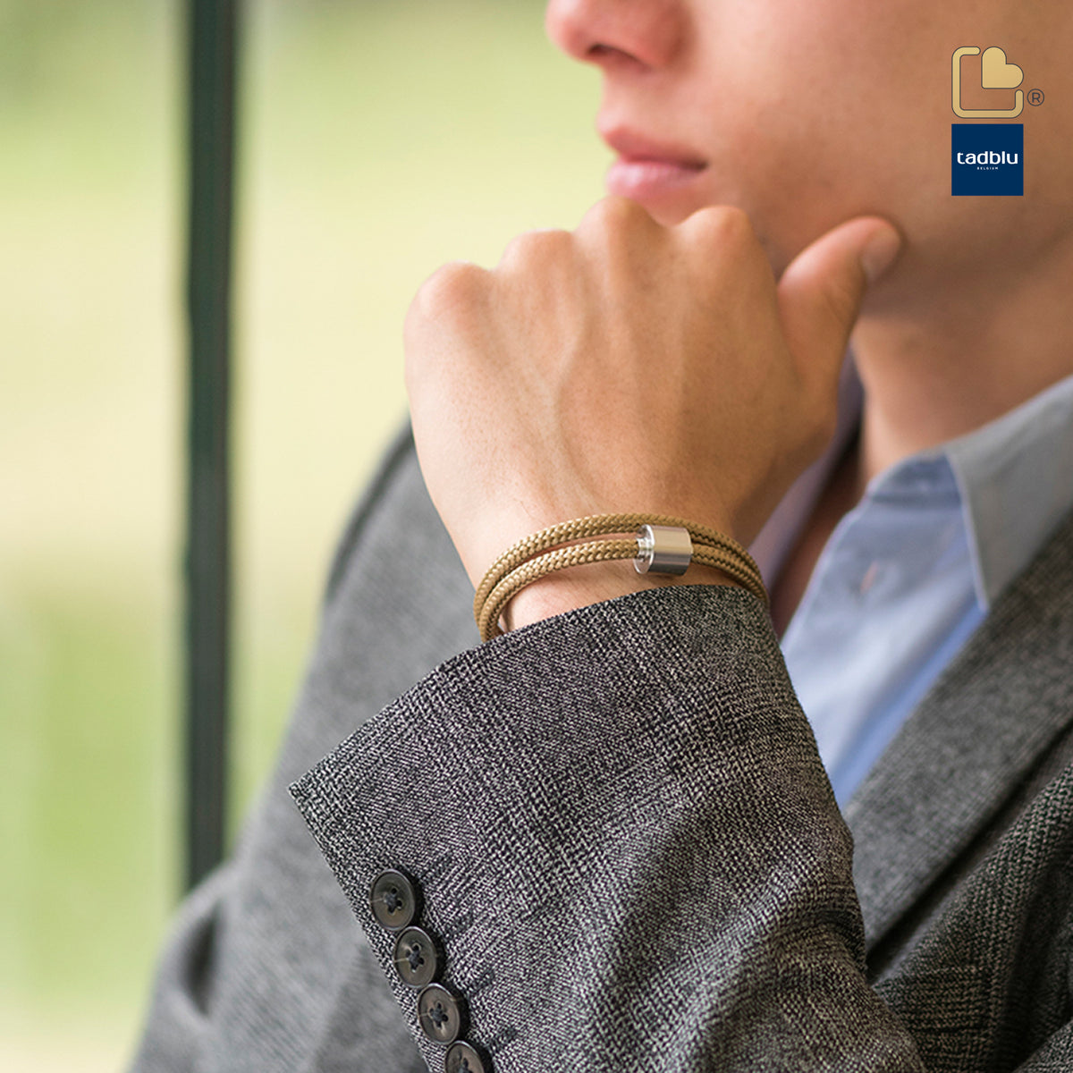 Goldsand - TadBlu Naval Cord Men’s Cremation Bead Bracelet