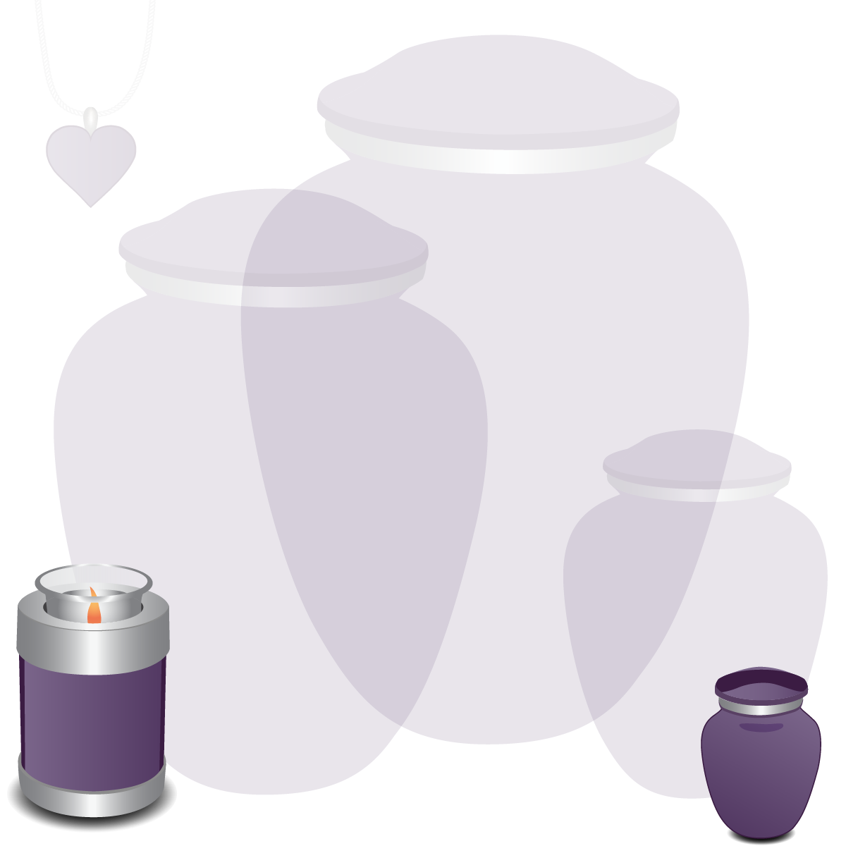 Keepsake cremation urns