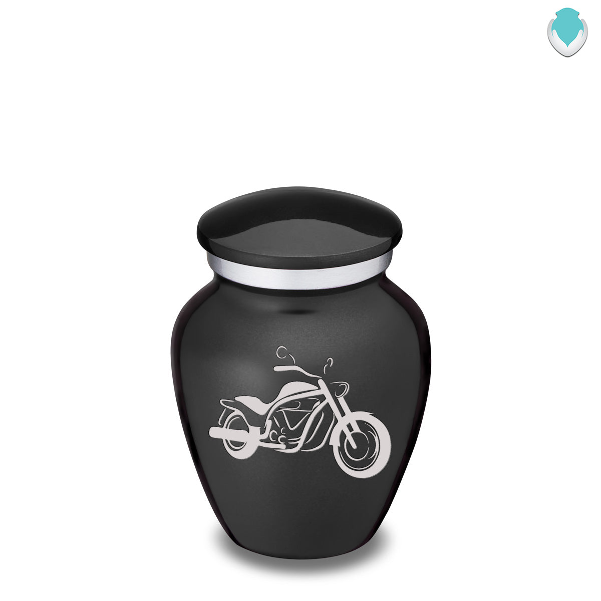 Keepsake Embrace Charcoal Motorcycle Cremation Urn