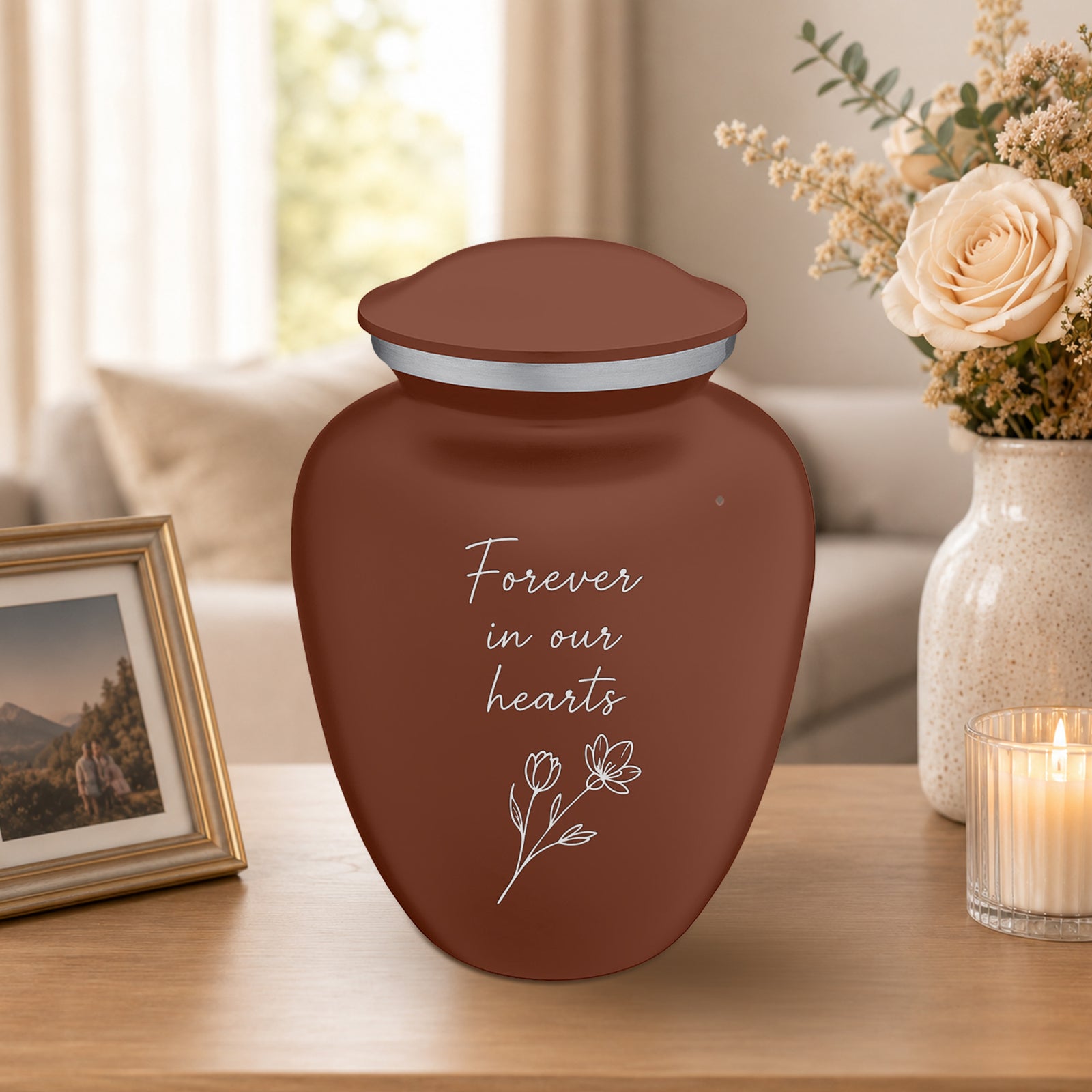 Adult Embrace Earth Handwritten Cremation Urn