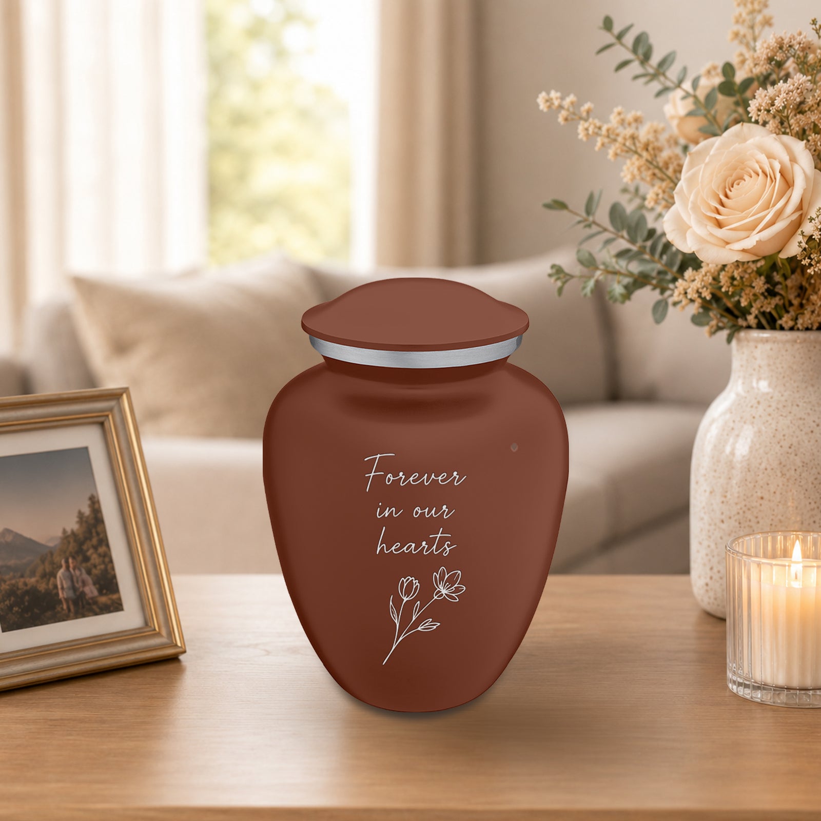 Medium Embrace Earth Handwritten Cremation Urn