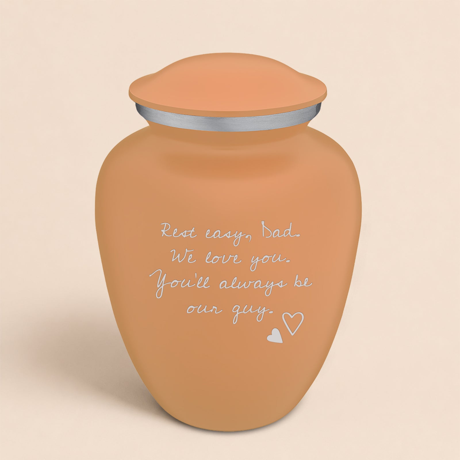 Adult Embrace Handwritten Memorial Cremation Urn