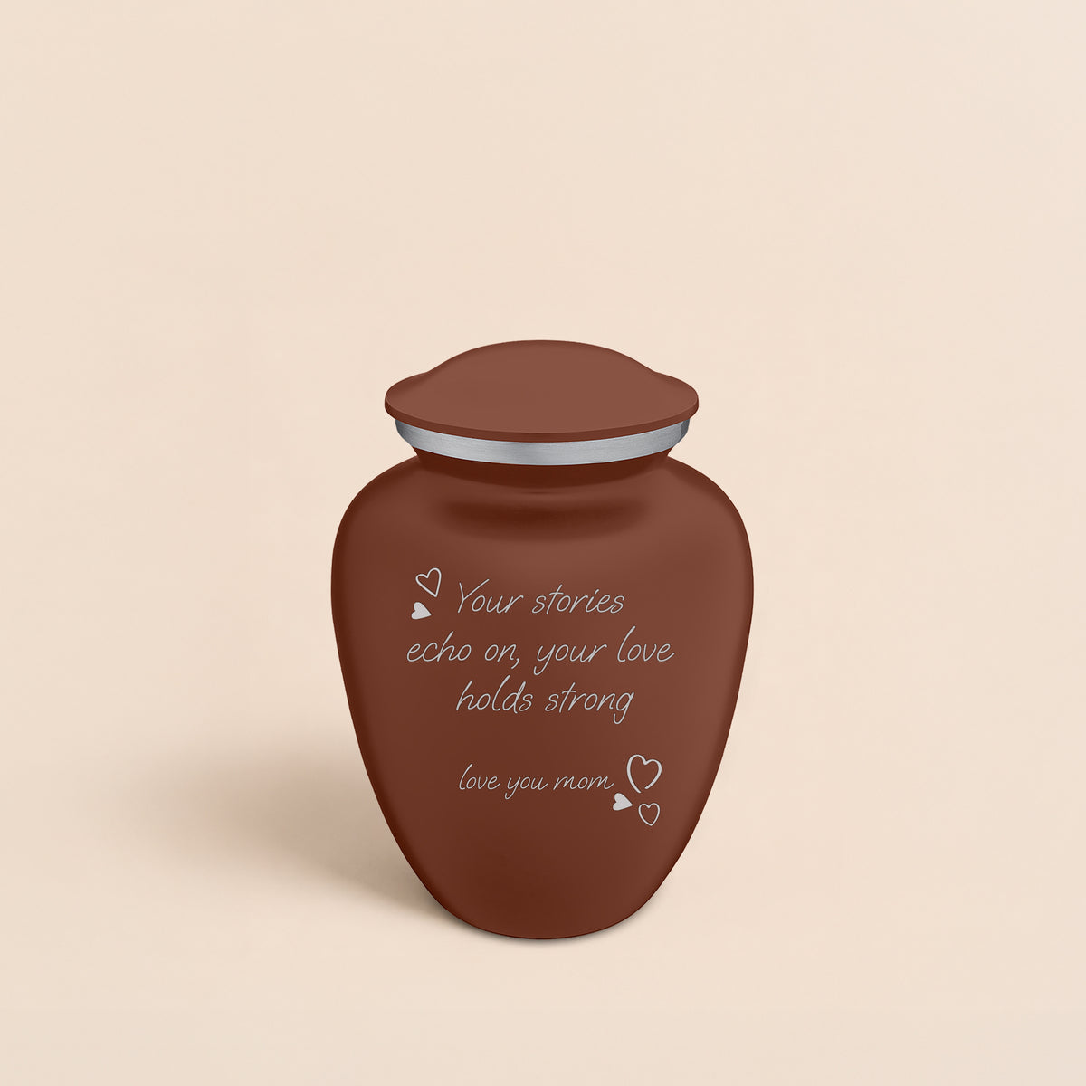 Medium Embrace Handwritten Memorial Cremation Urn