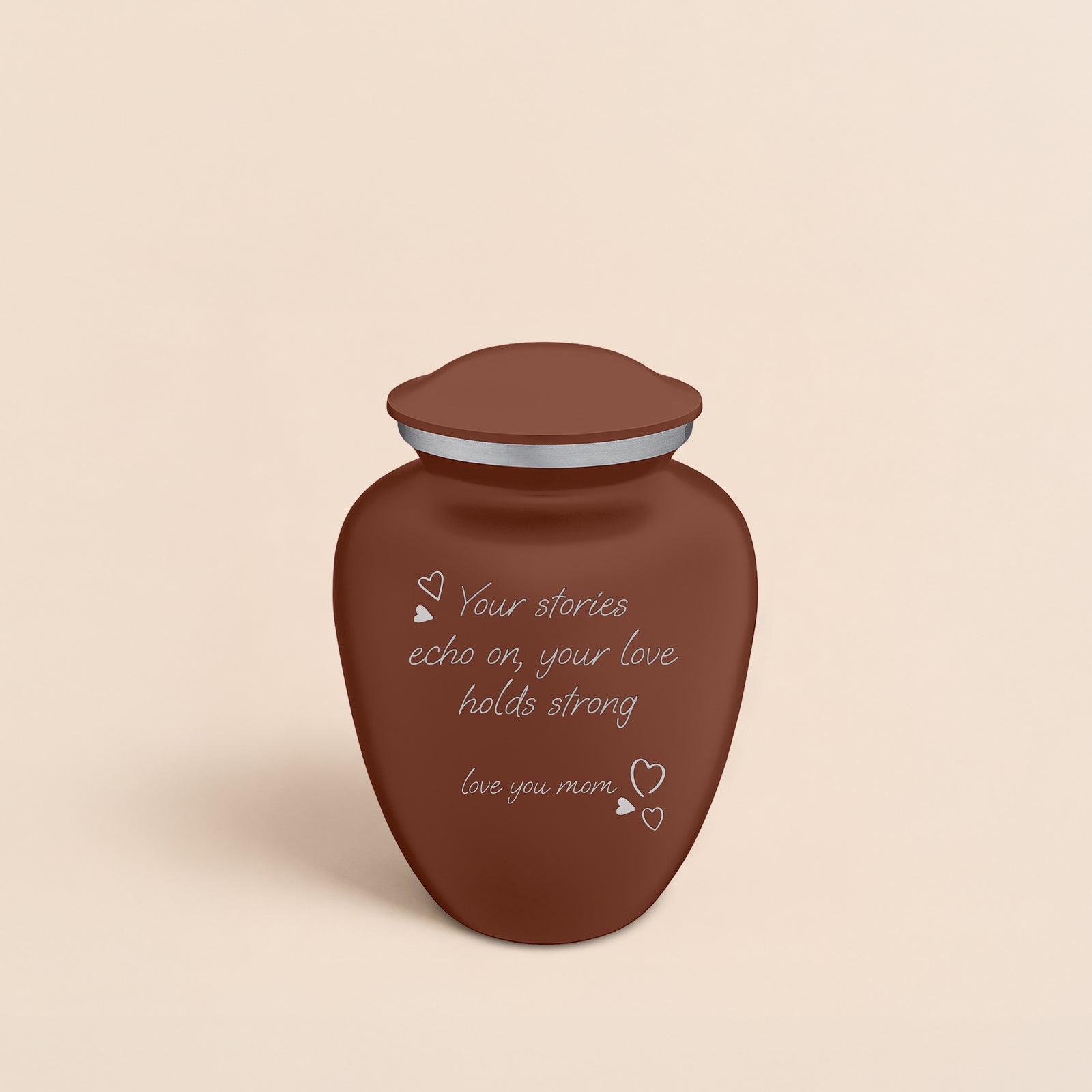 Medium Embrace Handwritten Memorial Cremation Urn