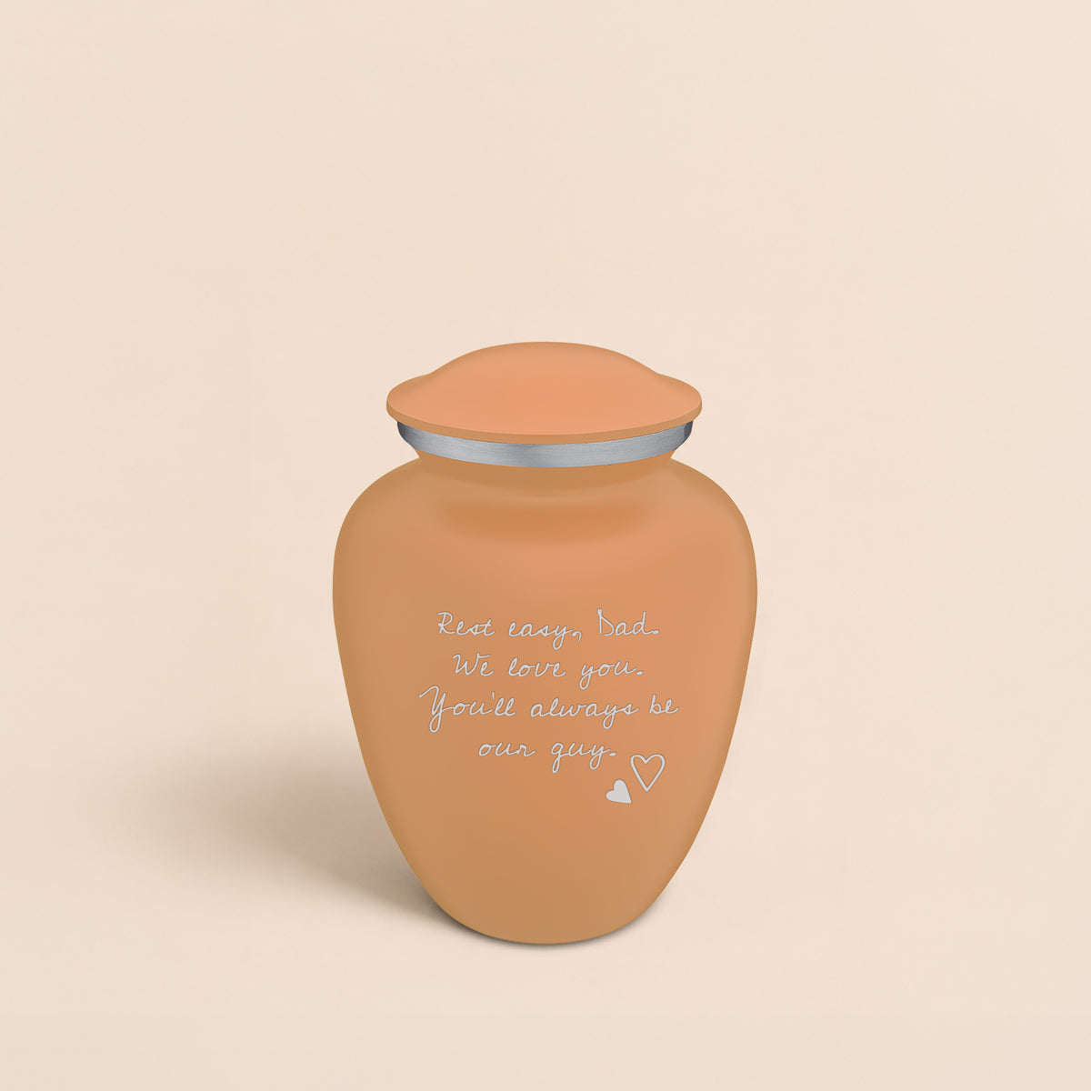 Medium Embrace Handwritten Memorial Cremation Urn