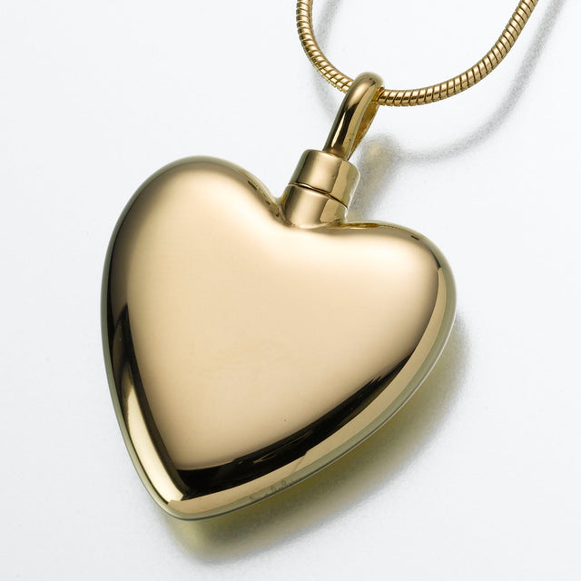 Large Gold Vermeil Heart Pendant