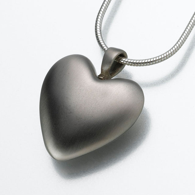 White Bronze Heart Pendant