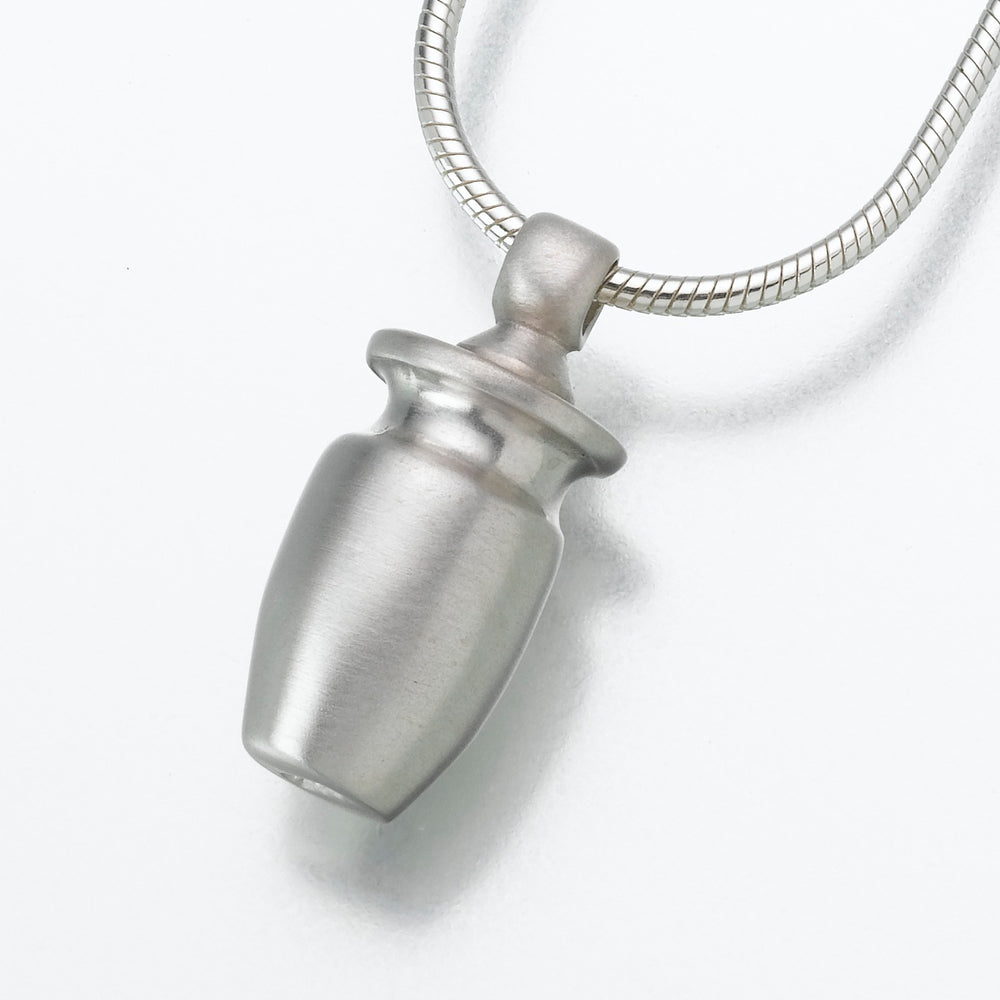 Small Sterling Silver Urn Pendant