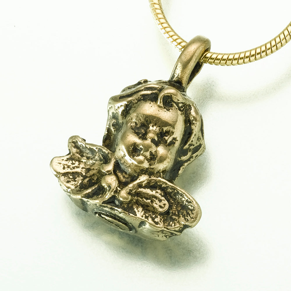 Bronze Antique Cherub Pendant