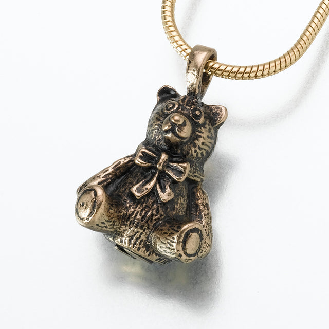 Bronze Antique Teddy Bear Pendant