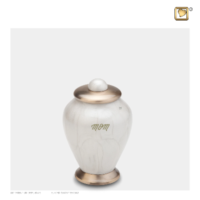 Keepsake Tall Simplicity Pearl Cremation Urn