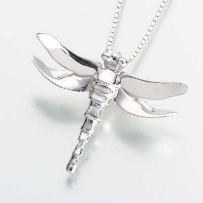 Sterling Silver Dragonfly Pendant Cremation Jewelry