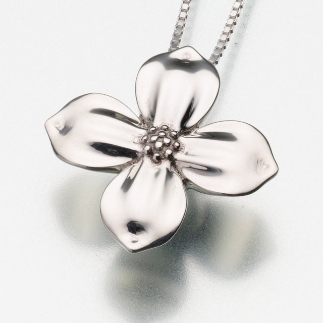 Sterling Silver Dogwood Blossom Pendant Cremation Jewelry