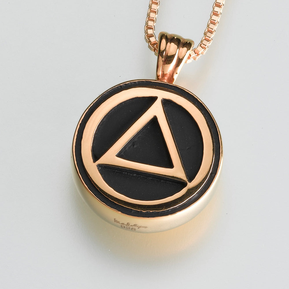 Gold Vermeil Serenity Pendant Cremation Jewelry