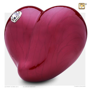 Adult LoveHeart Shaped Pink Cremation Urn
