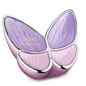 Adult Wings of Hope Butterfly Shaped Lavender Colored Cremation Urn