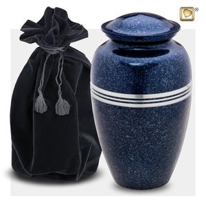 Adult Speckled Indigo Cremation Urn
