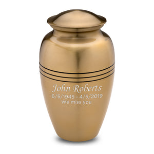 Adult Radiance Gold Cremation Urn