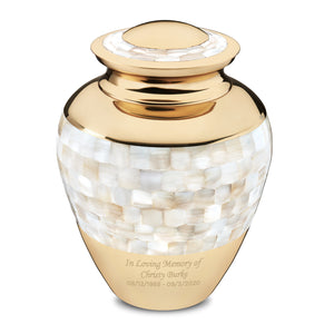 Adult Mother of Pearl Cremation Urn