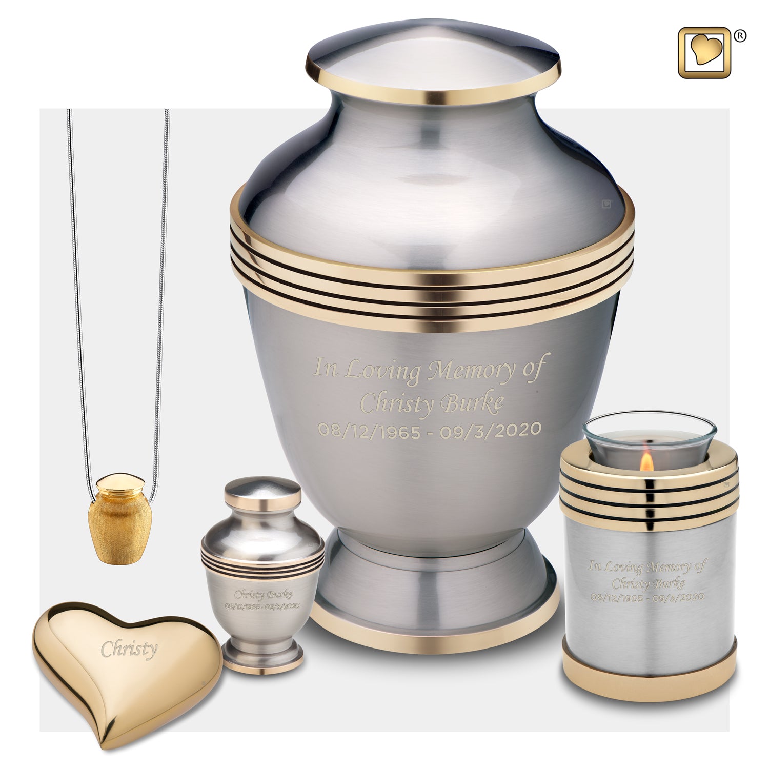 Tealight Pewter Cremation Urn