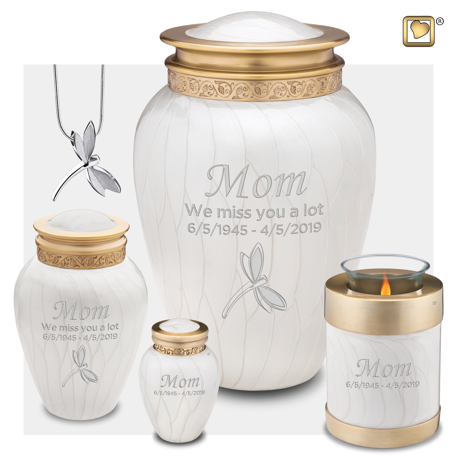 Tealight Pearl Cremation Urn