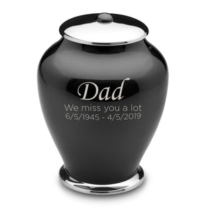 Adult Tall Simplicity Midnight Cremation Urn