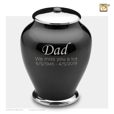 Adult Tall Simplicity Midnight Cremation Urn