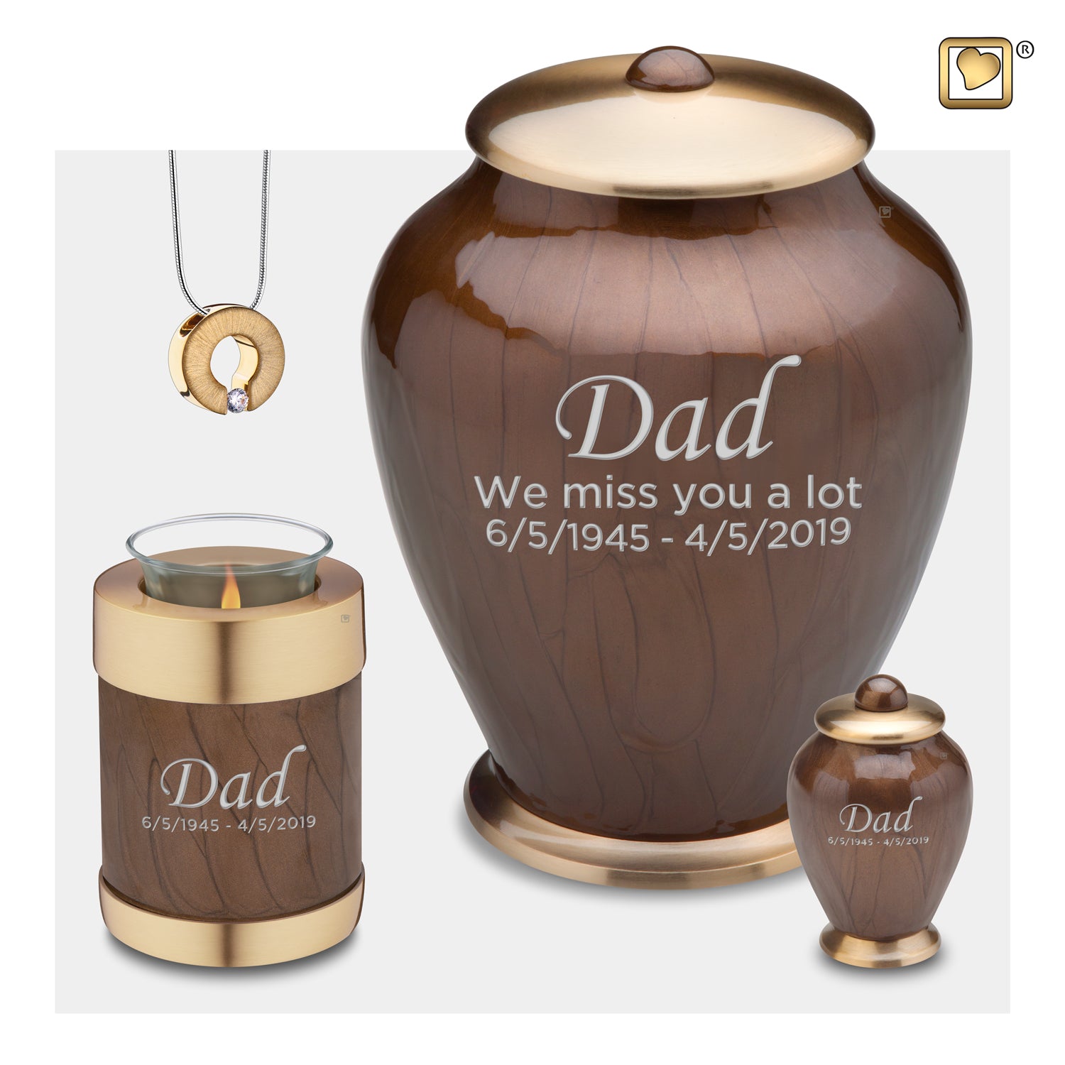 Adult Tall Simplicity Bronze Cremation Urn