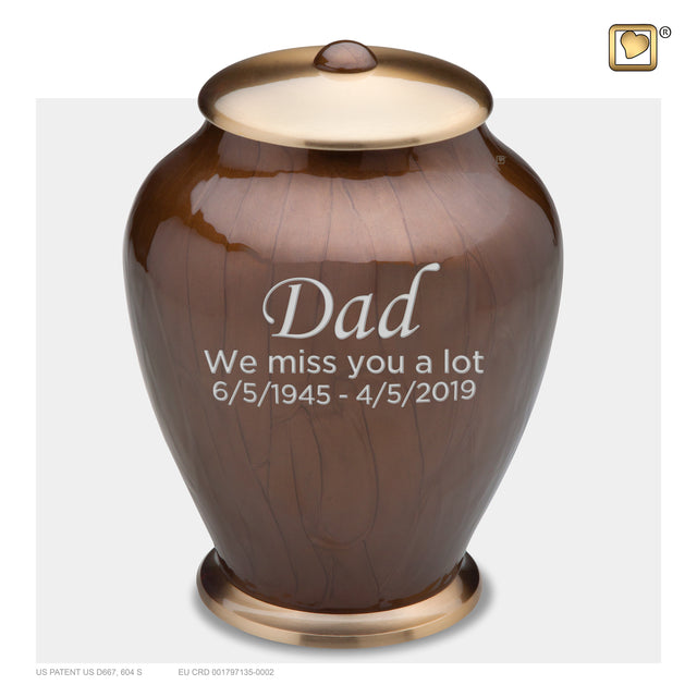 Adult Tall Simplicity Bronze Cremation Urn