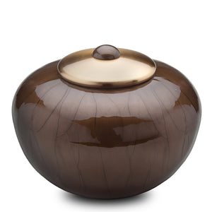 Adult Round Simplicity Bronze Cremation Urn