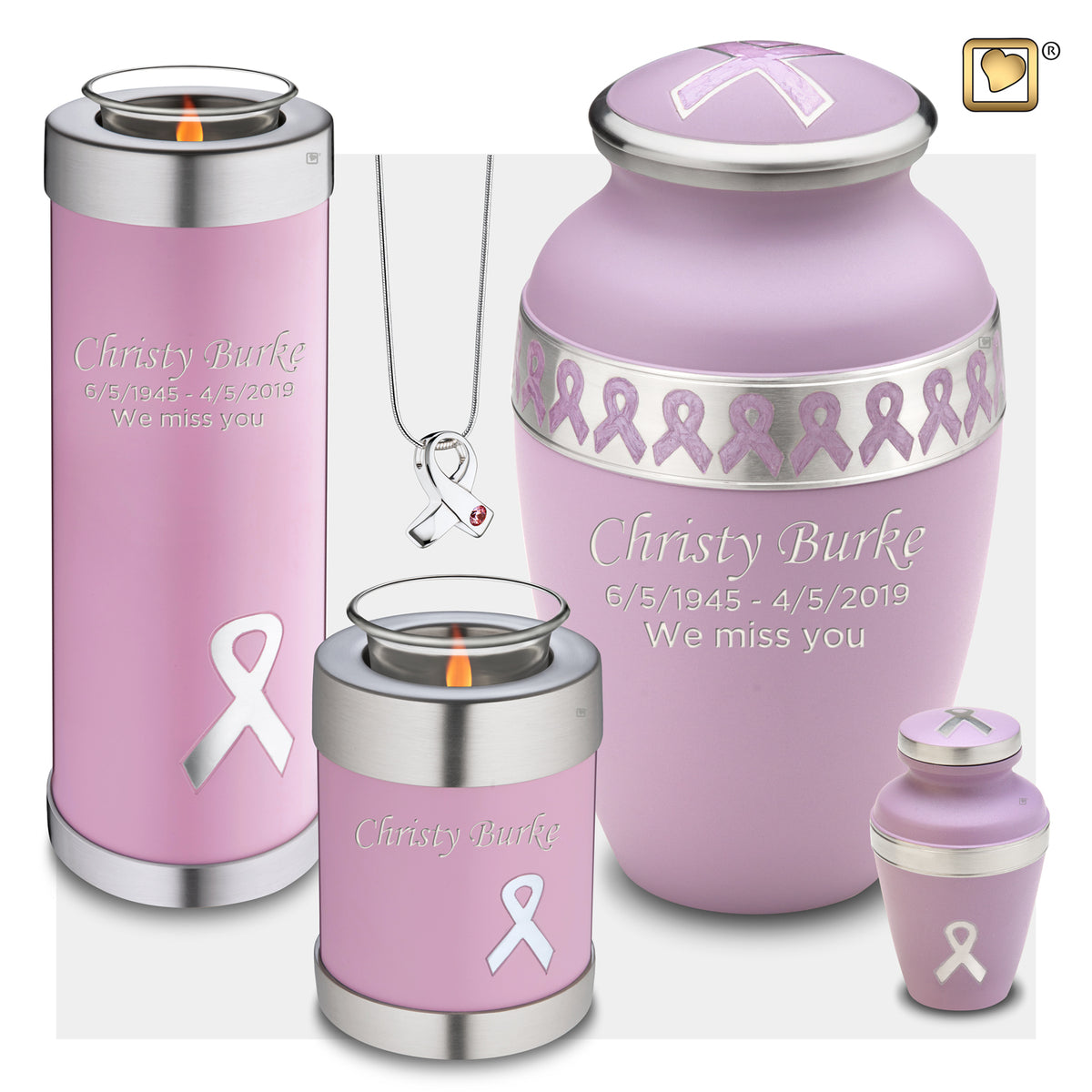 Tealight Tall Awareness Pink