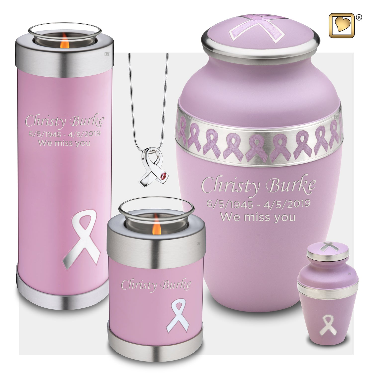 Tealight Tall Awareness Pink