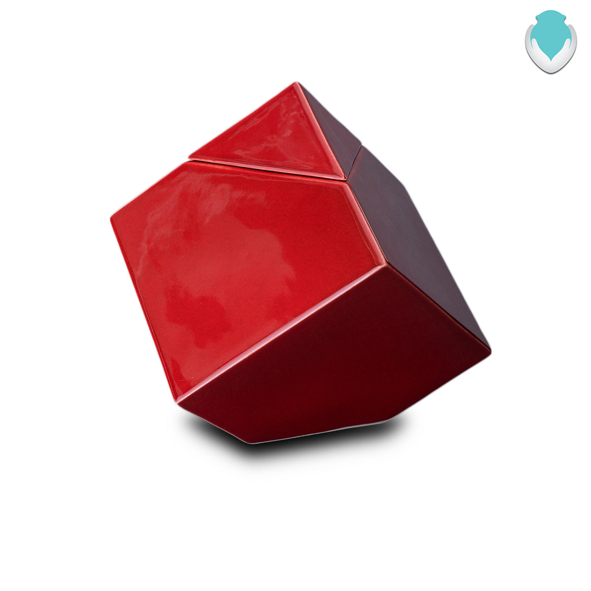 Adult Harmony Abstract Cremation Urn for Ashes - Red