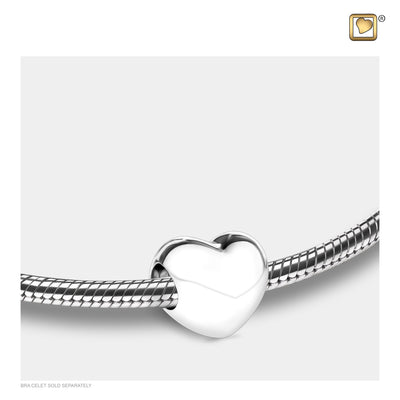 LoveHeartª Sterling Silver Cremation Bracelet Bead