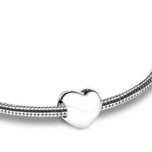 LoveHeartª Sterling Silver Cremation Bracelet Bead