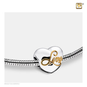 Spell Your Love™ Gold Vermeil Cremation Bracelet Bead