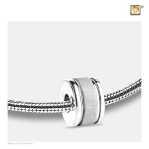 Omegaª Two Tone Sterling Silver Cremation Bracelet Bead