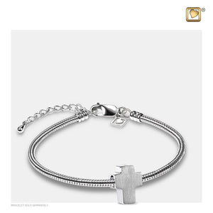 Cross™ Two Tone Sterling Silver Cremation Bracelet Bead
