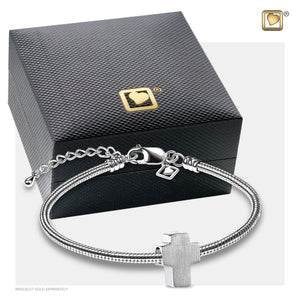 Crossª Two Tone Sterling Silver Cremation Bracelet Bead