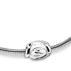 Dog™ Rhodium Plated Sterling Silver Cremation Bracelet Bead