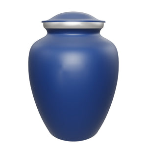 Adult Embrace Cobalt Blue Lily Cremation Urn