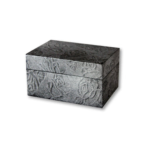 Adult Chest Earthurns Embossed Black Cremation Urn