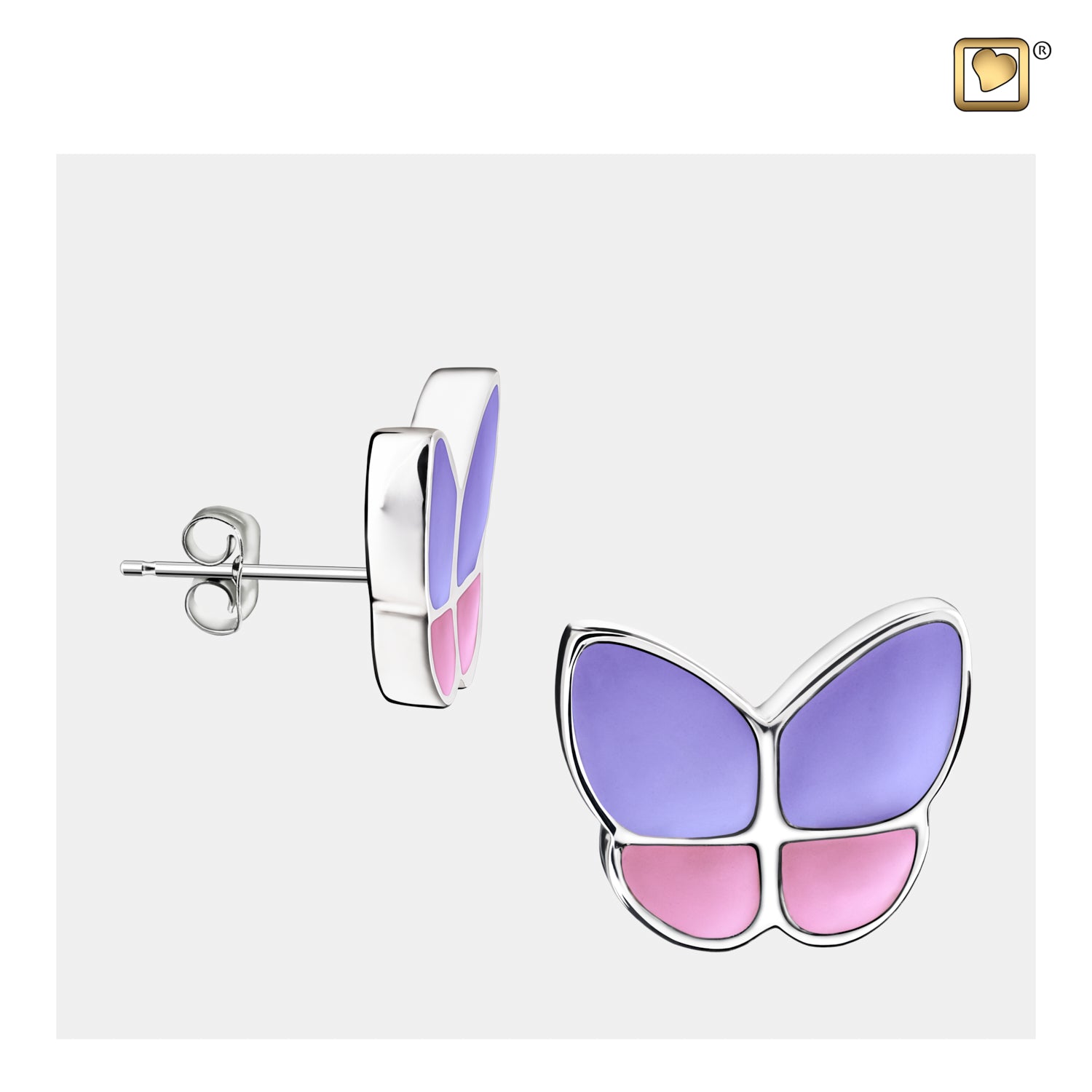 Wings of Hopeª Butterfly Lavender Earrings