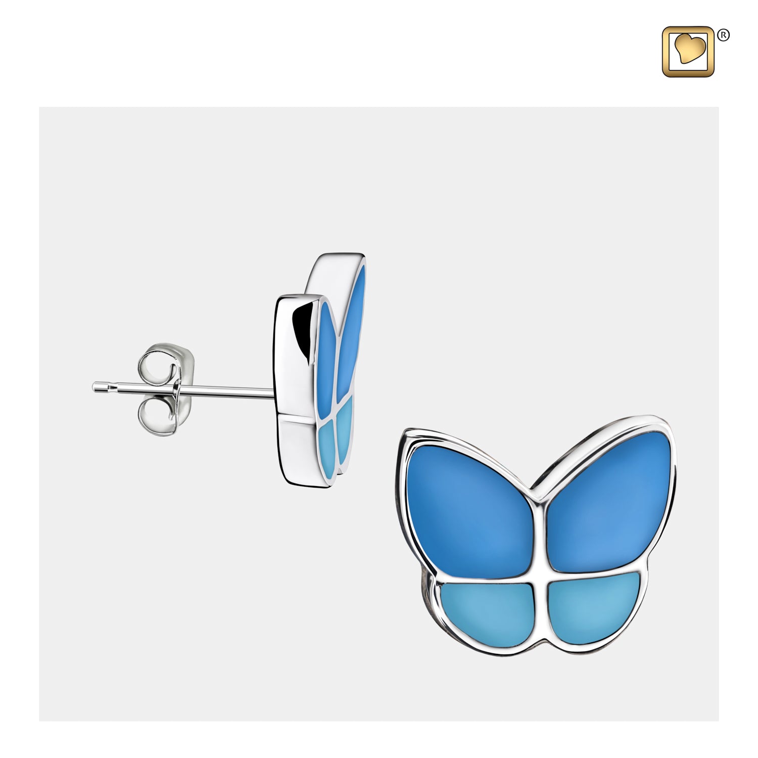 Wings of Hopeª Butterfly Blue Earrings