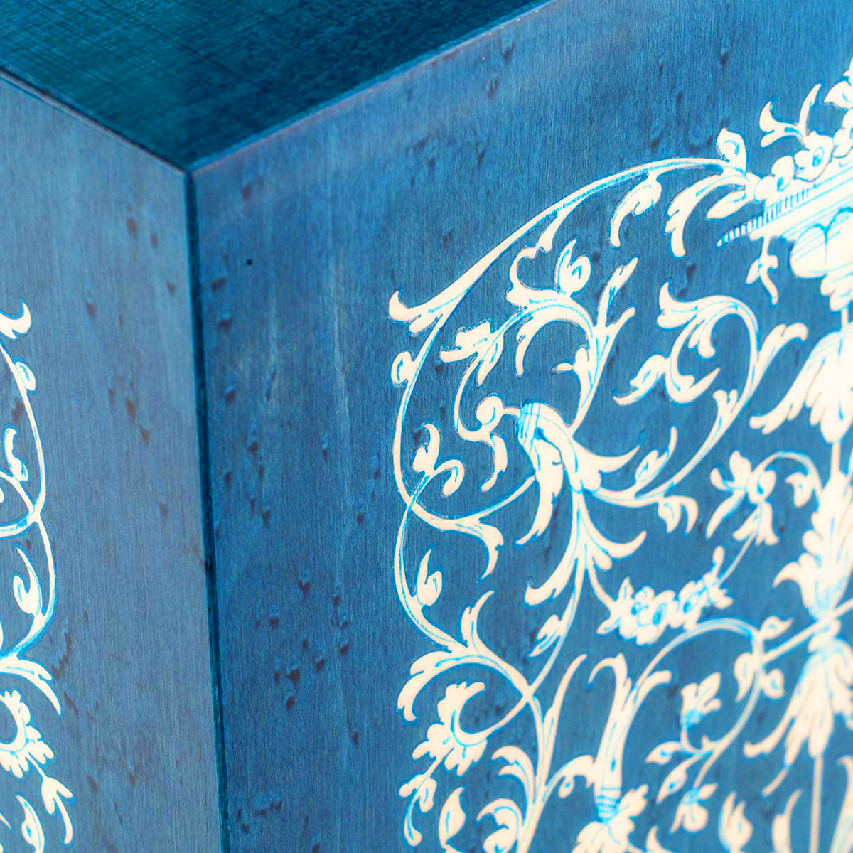 Adult Amalfi Azzurro Sea Blue Colored Cremation Box Urn