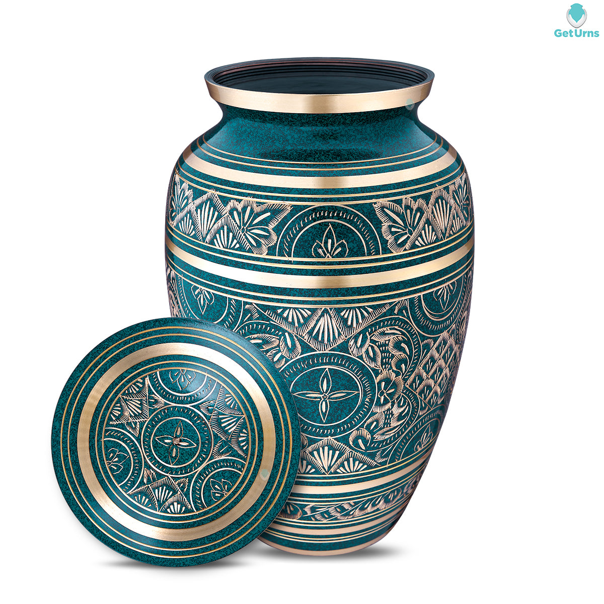 Classic Caribbean Green Adult Cremation Urn